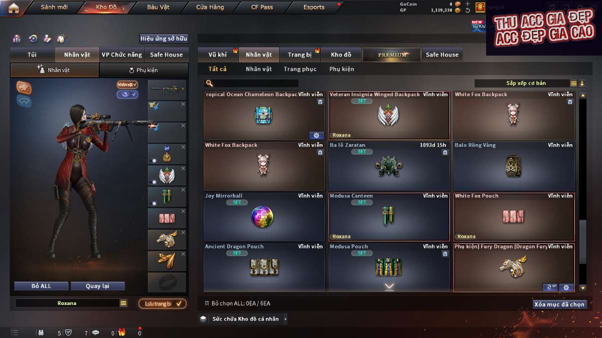 shop acc cf uy tin gia re